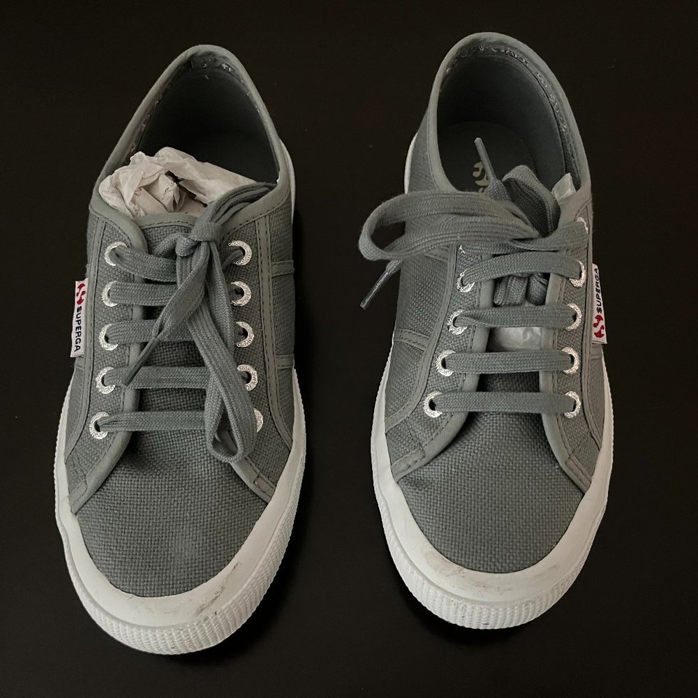 Superga Unisex 2750 Cotu Grey Sage Classic Sneaker - 37 EU / 6.5 US Women